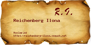 Reichenberg Ilona névjegykártya